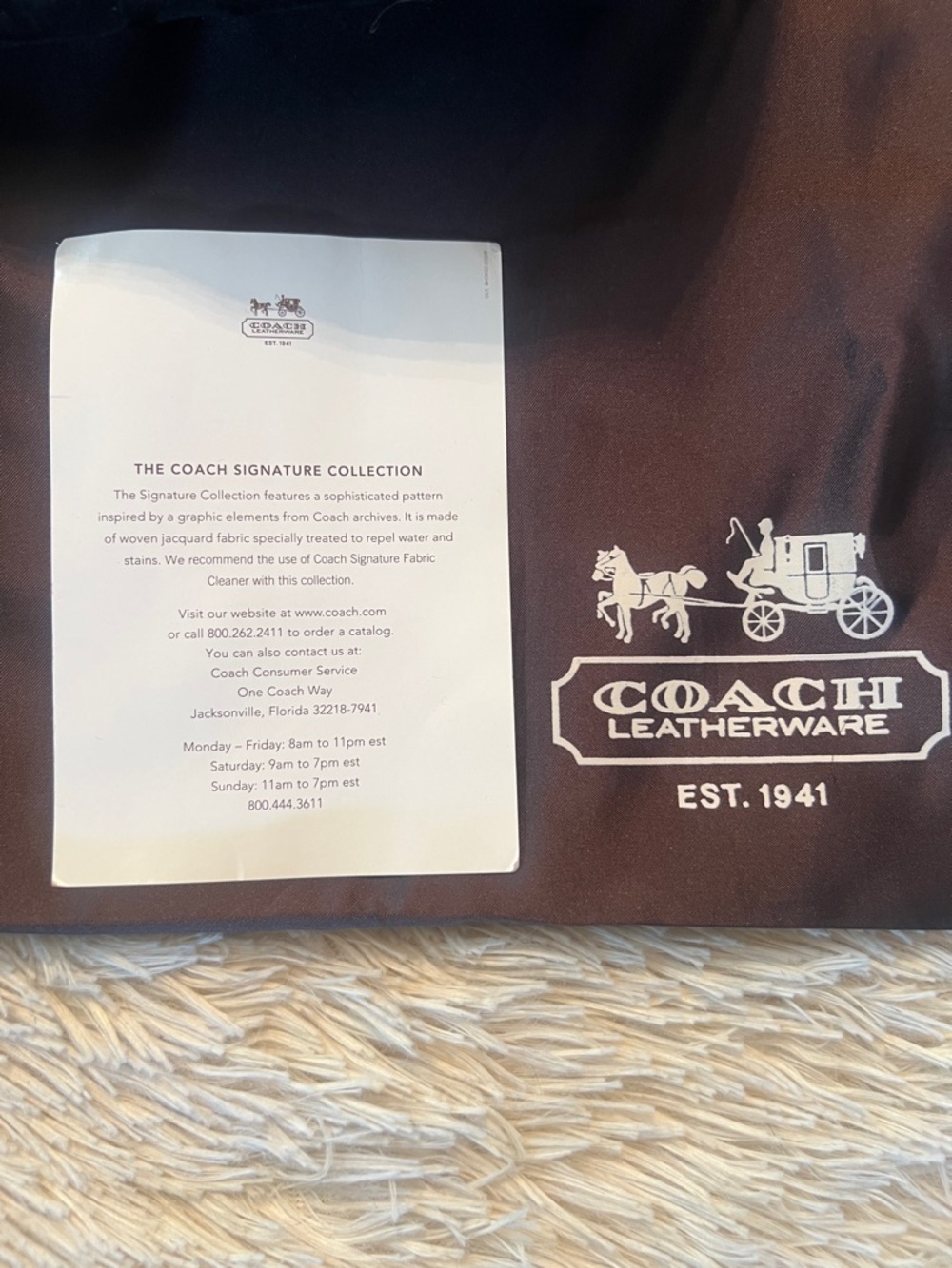 Coach Black Leopard-Print Tote with Leather Straps & Coach Wallet - Picture 3 of 7